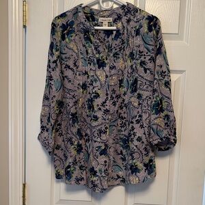 Coldwater Creek Women's Floral Tunic Shirt